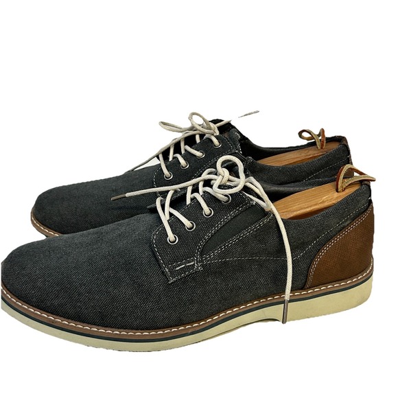 Nunn Bush Barklay Canvas‎ Oxford Shoes Sneakers Men's 11 Comfort Gel Round Toe - Picture 6 of 9